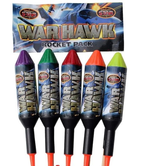 War Hawk Rockets 5 Pack LOUD